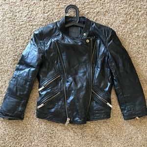 Bershka leather jacket size S
